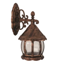 AVONNI BAP-68184-BKR-M2 Kahverengi Boyalı Dış Mekan Aydınlatma E27 ABS Polikarbon Cam 32x20cm