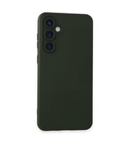 Samsung Galaxy S23 Fe Kılıf Nano İçi Kadife Silikon - Koyu Yeşil