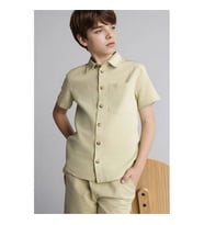 Defacto Oversıze Muslin Yeşil Erkek Çocuk Gömlek H3486A8/GN740