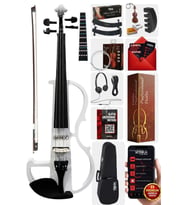 Midex RCZ-606W Elektro Keman Seti Beyaz (Kulaklık Kablo Metod Yastık )