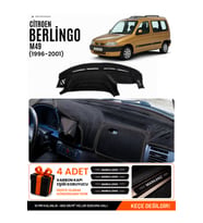 CITROEN BERLİNGO M49 (1996-2001) Uyumlu Torpido Örtüsü Torpido Kılıfı - Siyah