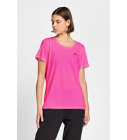 Kadın Koşu Kısa Kol T-Shirt 25B-2015 (Fuşya)