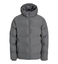 Erkek Jack & Jones JJESOHO Kapüşonlu Puffer Mont – Siyah, Yüksek Kalite, Fermuarlı, Uzun Kollu, Kışlık Şişme Mont (Gri)