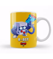 Brawl  Stars 8 Bıt Kupa Bardak Porselen