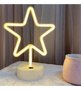 Yıldız Neon LED Lamba