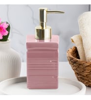 Porsima 3206 Seramik Sıvı Sabunluk - Tezgah Üstü Banyo Mutfak Lavabo Sabunluğu - 275 cc Pudra