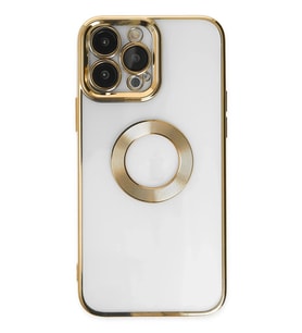 Durukar® iPhone 14 Pro Max Kılıf Slot Silikon - Gold