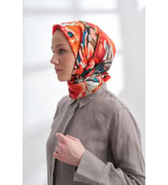 PREMIUM COLLECTION CROWN DESEN TWILL İPEK EŞARP - 4328-567