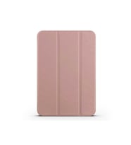 Apple iPad Mini 2021 (6.Nesil) Uyumlu Zore Smart Cover Standlı 1-1 Kılıf (Rose Gold Altın)