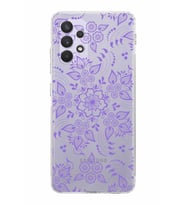 Samsung Galaxy A32  Kamera Korumalı  Kapak Nostalji Desen Tasarımlı  Şeffaf Kılıf