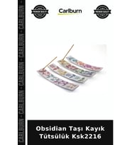 Özel Üretim Doğal Taş Tütsüluk Dekoratif Ev Aksesuarı Obsidian Taşı Kayık Tütsülük Ksk2216