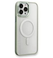 iPhone 14 Pro Max Kılıf Room Magneticsafe Silikon - Su Yeşili