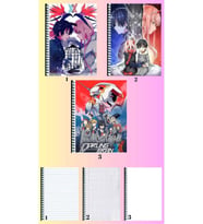 darling in the franxx 3 adet defter A4 büyük boy 72 sayfa çizgili_kareli_çizgisiz defter seti