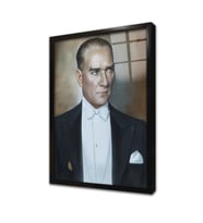 Atatürk Çerçeveli Cam Tablo