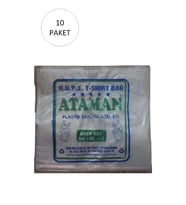 Kalın Şeffaf Atlet Poşet Orta Boy 27x47 Cm 1 Kg (10 Paket-Takriben 1,450 Adet)