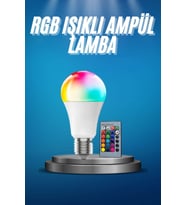 Ayarlanabilir Parlaklık RGB Led Ampul Beyaz Lamba Ve Renkli Ampul
