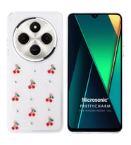 Microsonic Xiaomi Redmi 14C Kılıf PrettyCharm Cherry (Kırmızı)