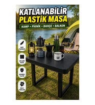 Hafif Katlanabilir Plastik Masa – Kamp, Piknik, Bahçe ve Balkon İçin