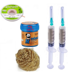 Havya ucu Temizleme Lehim Solder Paste 138°C 42G Flux Lehim Toplama CP-1515 Lehim Emme Teli 1,5 mm st012