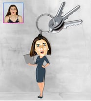 Kişiye Özel Karikatür Tasarım Anahtarlık 97320