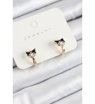 Pirinç Kuromi Model Gold Renk Çocuk Küpe - Tj-Bkp10904