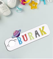 BK Toys Çocuklara Özel İsimli Figürlü Ahşap Eğitici Yapboz Puzzle-10