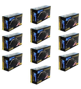 Dolphin Tek Kullanımlık Lateks Siyah Pudrasız Nitril Muayne Eldiveni Meidum - 100'lü 10 Paket