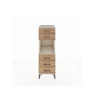 Kronos Dolap Tek Raflı 5 Çekmeceli 44x59x134 Aytaşı-Çam