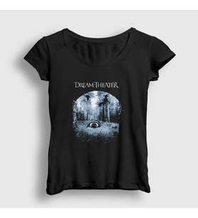 Presmono Kadın Siyah Train Dream Theater T-Shirt 144757tt