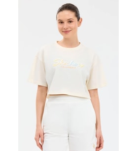 Skechers Crop Graphic Kadın Tişört