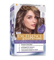 L’Oréal Paris Excellence Cool Creme Saç Boyası – 7.11 Ekstra Küllü Kumral
