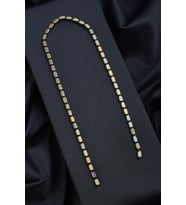 Hematit Doğal Taş Parlak Antik Sarı Dikdörtgen Kesim 4x8mm Dizi [AA]