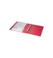 Evrak Sunum Tanıtım Firma Klasörü A5 Pvc 3 cm 4 Halkalı 200 Yaprak Kapasiteli Ring Binder File 19,5x23 cm (Kırmızı)