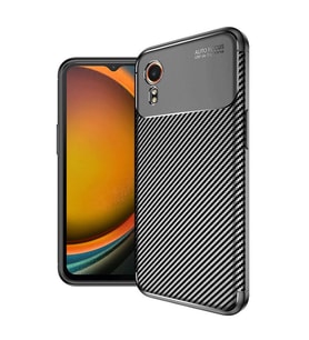 Samsung Galaxy Xcover 7 Kılıf Auto Focus Karbon Kapak - Siyah