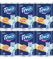 Teno Ultra Kağıt Havlu Çift Katlı 72 Li Paket (6PK*12) (Avantaj Pk Serisi)