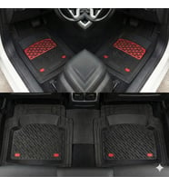 Safir Bmw Uyumlu 5 E39 Havuzlu Universal Paspas Krom Kırmızı Parça