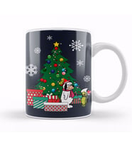 Touche Turtle And Dum Dum Around The Christmas Tree Kupa Bardak Porselen