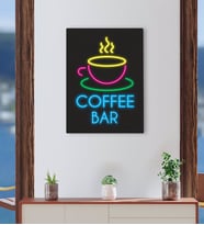 BK Gift Cafe & Bar & Restaurant Konseptli Kanvas Tablo-44