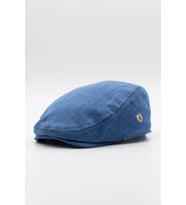 Erkek Jean Flat Cap Kasket - Açık Mavi Kot Şapka  Standart Fit/Esnek