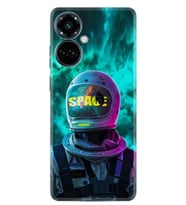 Camon 19 Pro Kılıf Resimli Desenli Silikon Platinium Series Space 1814