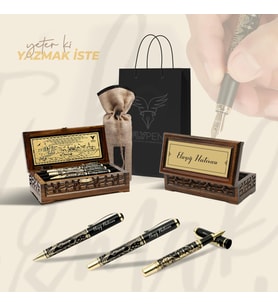 FLYPEN Elazığ Hediyelik Kalem Seti (Tükenmez, Roller ve Dolma Kalem)
