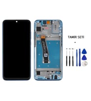 Tkgz Honor 10 Lite Uyumlu Lcd Ekran Dokunmatik -A- KaLite ÇITALI MAVİ + TAMİR SETİ
