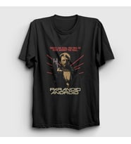 Presmono Unisex Siyah Paranoid Android Radiohead T-Shirt 104168tt