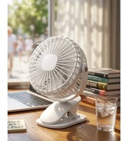 Şarjda Ve Fişte Çalışabilen Portatif Mini Fan