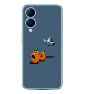 Vivo Y17S Kılıf Resimli Desenli Baskılı Silikon Orange Escape 1374