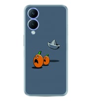 Vivo Y17S Kılıf Resimli Desenli Baskılı Silikon Orange Escape 1374