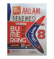 Günay Yayıncılık Günay Yayınları 8.sınıf Lgs Anlam Bilgisi 10'lu Deneme (Çok Renkli)