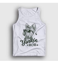 Presmono Unisex Beyaz Yorkie Mom Mama Yorkshire Terrier Annesi Atlet 556658tt