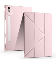 Lenovo Idea Tab Pro 12.7 TB-373FU Tablet Kılıf Kalem Bölmeli Standlı Lüx Smart Cover (Rose)