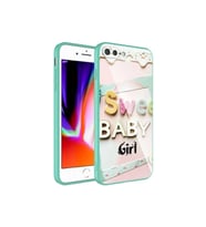 Apple iPhone 8 Plus Uyumlu Kılıf Kamera Korumalı Desenli Sert Silikon Zore Epoksi Kapak